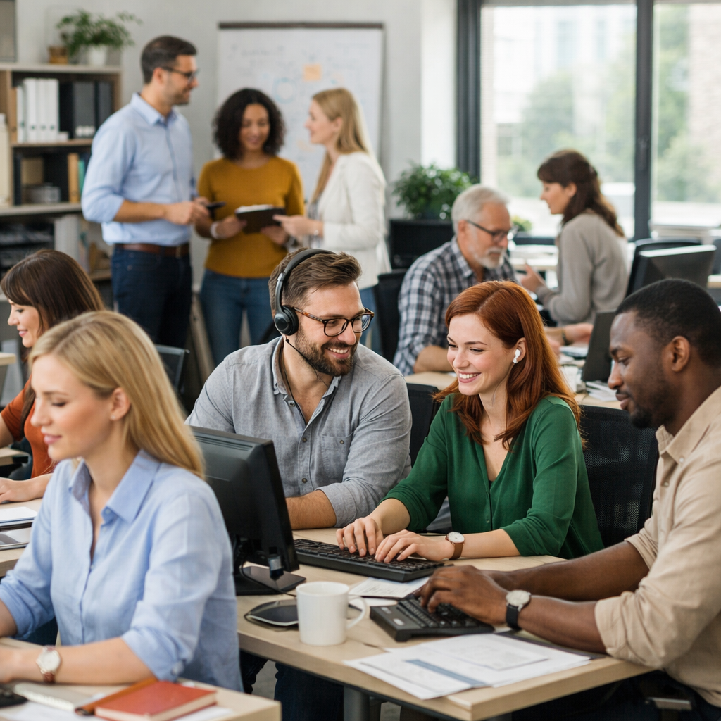 mennesker som jobber p kontor